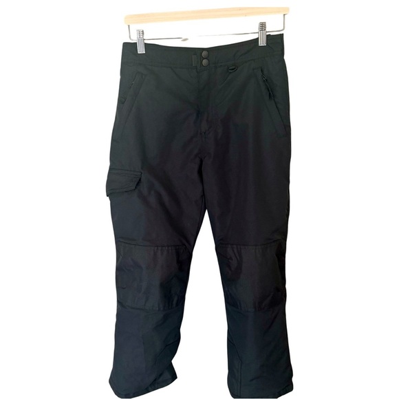 SLALOM Kids Winter Snow Pants Black Insulated Water Resistant - Picture 1 of 12